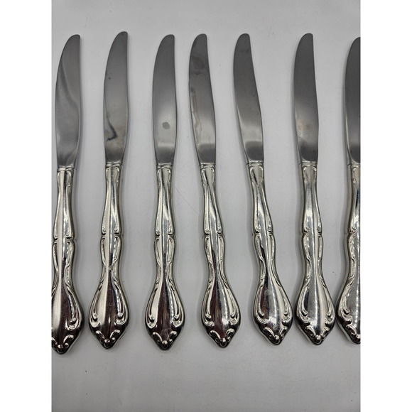 Oneida Silver Cantata Butter Knives Set of 12 Stainless - Picture 7 of 8